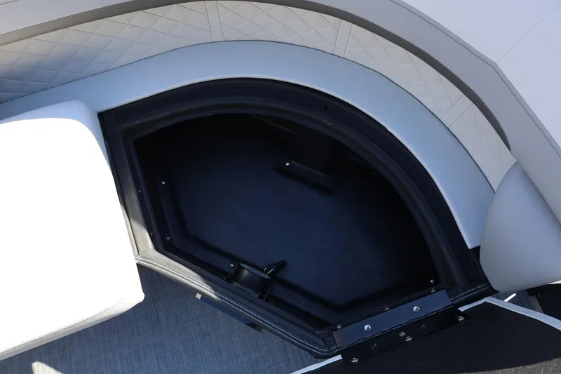 Slide: The Image of Storage compartment on 2026 Lowe SS 230 CL boat, featuring sleek interior design. - 39