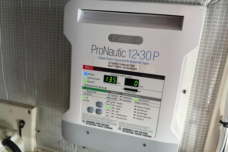 Slide: The Image of ProMariner ProNautic 12:30P battery charger on 2003 American Tug 34 boat. - 19