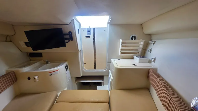 Slide: The Image of Interior of 2007 Hydra-Sports Vector 2200 VX with TV and seating area. - 13
