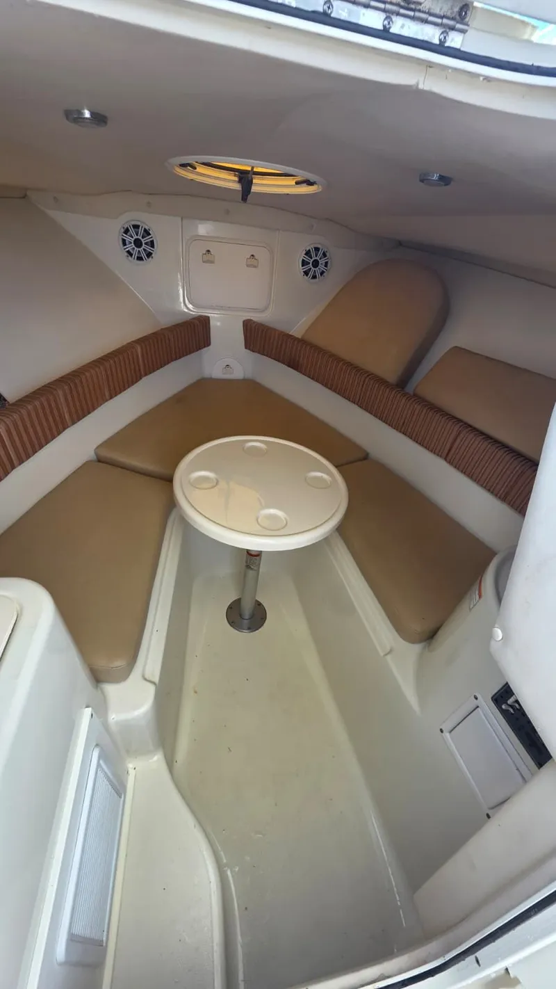 Slide: The Image of Interior of a 2007 Hydra-Sports Vector 2200 VX boat with seating area. - 14