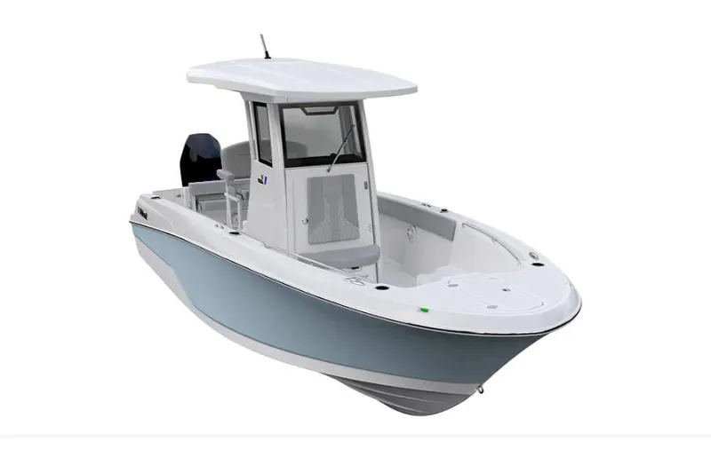 Slide: The Image of 2026 Wellcraft 243 Fisherman boat with sleek design and modern features. - 7