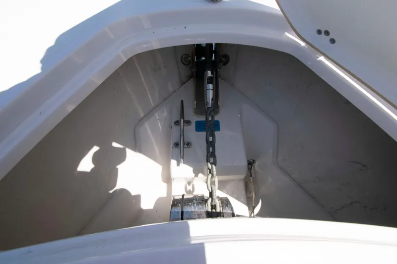 Slide: The Image of Anchor compartment of 2023 Sportsman Heritage 261 Center Console boat. - 15