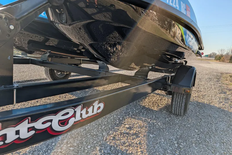 Slide: The Image of 2016 Sea-Doo GTI SE 130 on trailer, gravel background, sunlight reflection. - 13