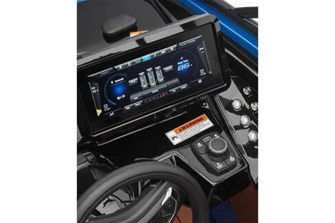 Slide: The Image of 2026 Yamaha Boats 255XD dashboard with advanced touchscreen controls and navigation system. - 6