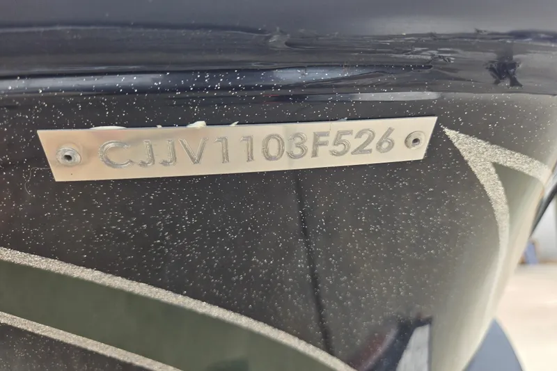 Slide: The Image of 2026 Phoenix 921 Elite X boat with identification plate CJJV1103F526. - 14