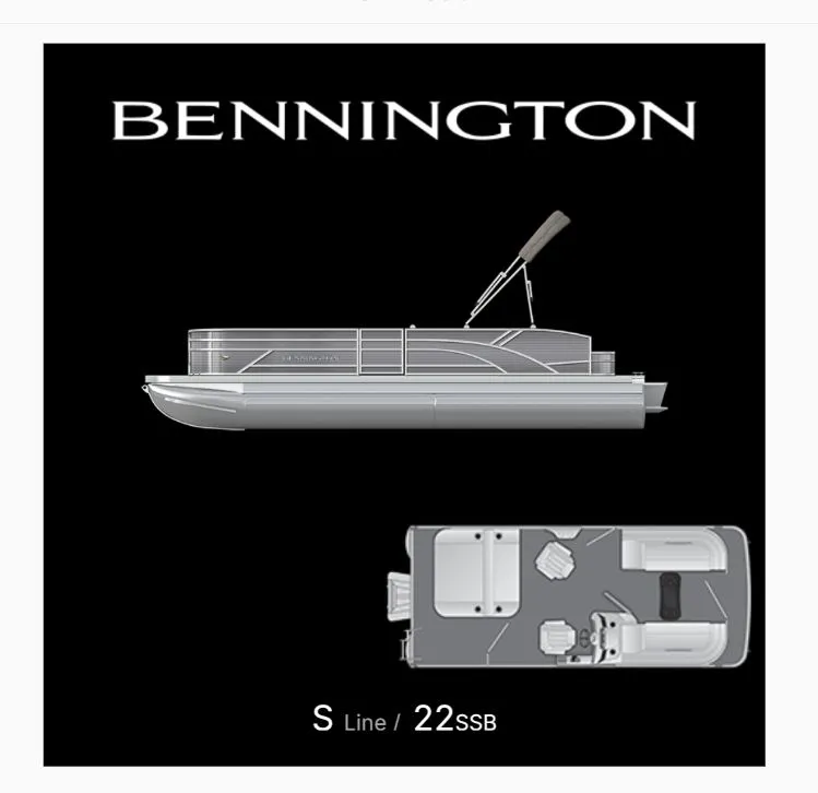 The Image of Bennington S-1 22 SSB Twin Tube 2026 pontoon boat design. - 1