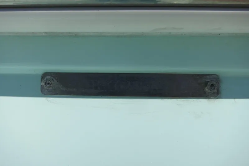 Slide: The Image of 2018 Robalo 246 Cayman boat hull identification plate. - 35