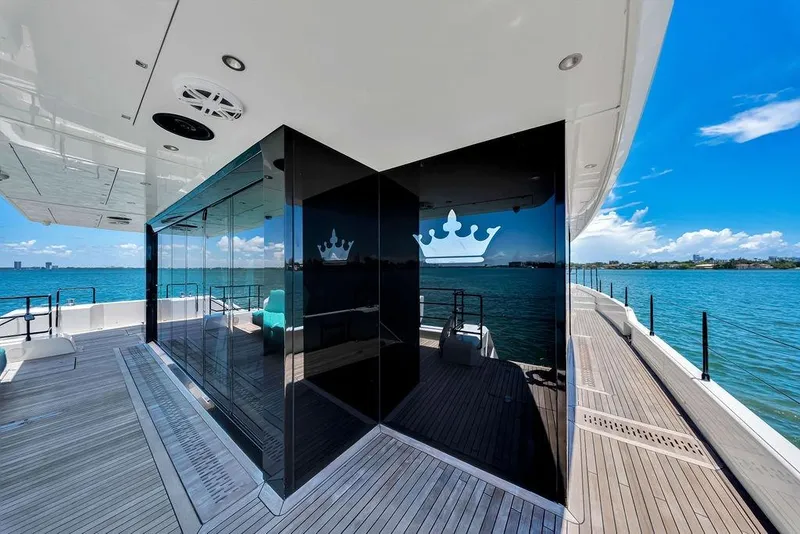 Slide: The Image of Luxurious 2018 Sunreef 68 Supreme yacht with sleek design and ocean view. - 13