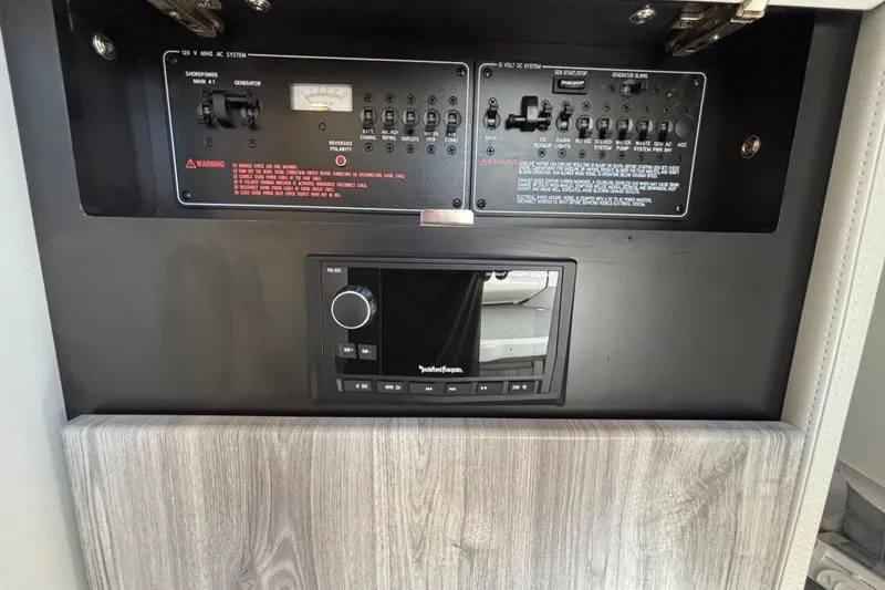 Slide: The Image of Control panel of 2023 Formula 350 Crossover Bowrider OB with audio system. - 41