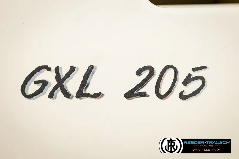 Slide: The Image of Close-up of 2007 Glastron GXL 205 boat model lettering. - 54