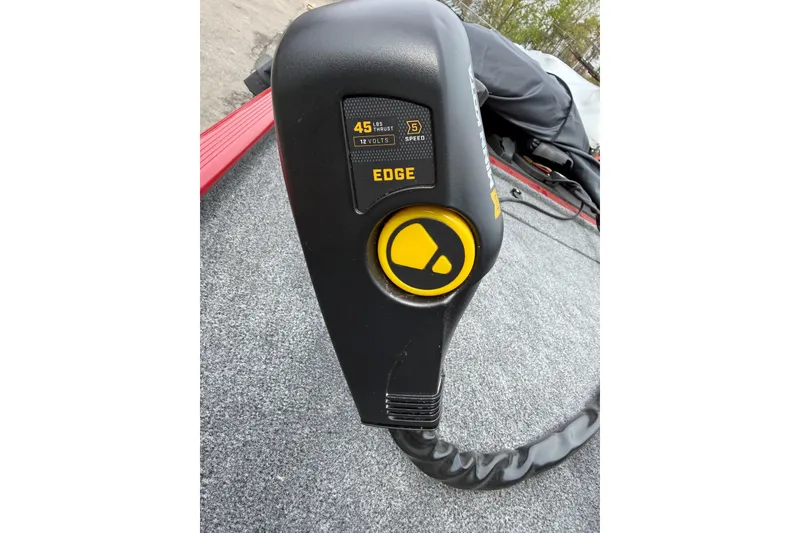 Slide: The Image of 2024 Tracker Bass Tracker Classic XL trolling motor control, 45 lbs thrust, 5-speed settings. - 6