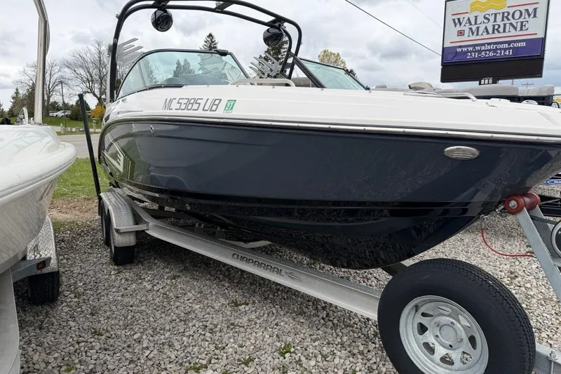 Slide: The Image of 2018 Chaparral Vortex 223 VRX boat on trailer at Walstrom Marine dealership. - 0