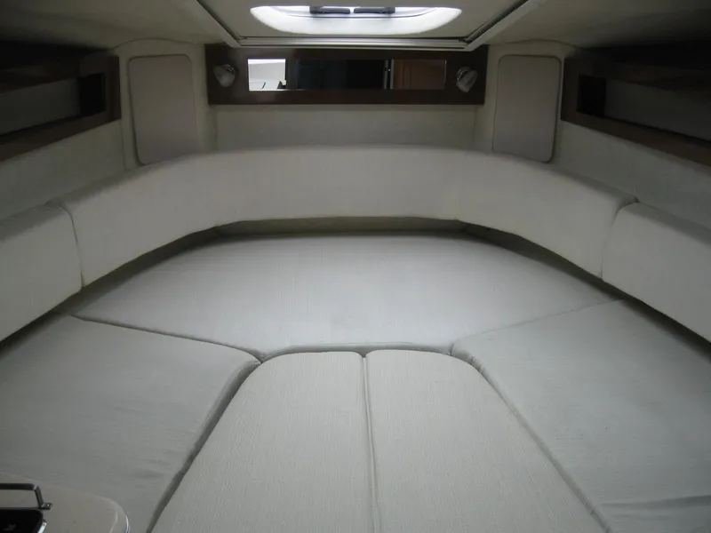 Slide: The Image of Interior of 2009 Sea Ray 270 Sundancer with sleeping area. - 27