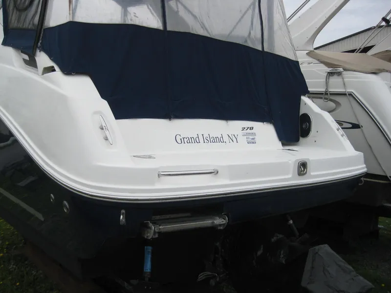 Slide: The Image of Rear view of a 2009 Sea Ray 270 Sundancer in Grand Island, NY. - 7