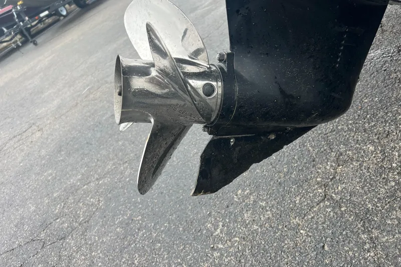 Slide: The Image of Propeller of a 2011 Nitro Z-6 boat on asphalt surface. - 9