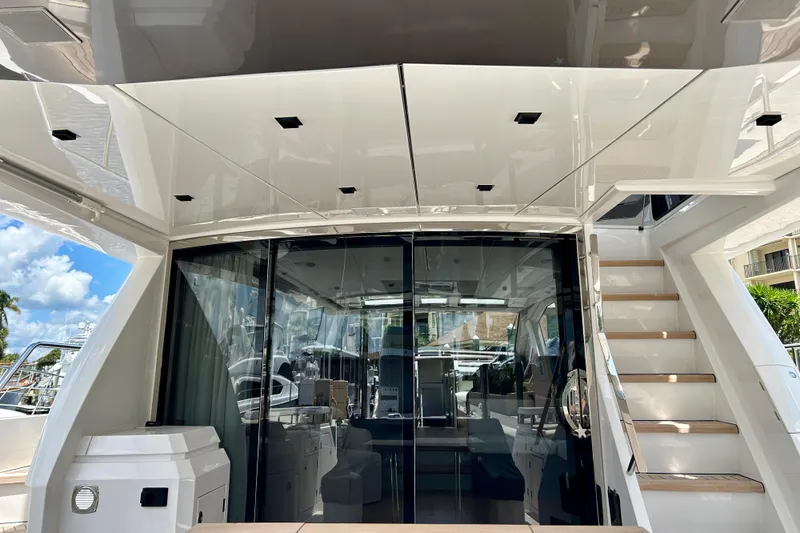 Slide: The Image of 2024 Aicon 66 Vivere yacht interior with sleek design and modern amenities. - 27