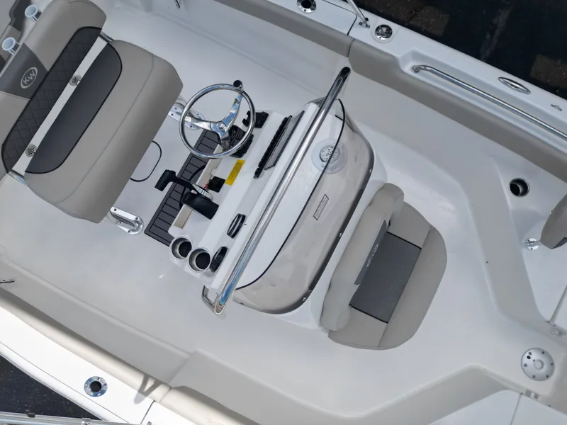 Slide: The Image of Interior view of Key West 203 FS boat, model year 2026. - 10