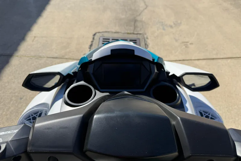 Slide: The Image of 2026 Yamaha WaveRunner FX Cruiser HO dashboard with mirrors and cup holders. - 17