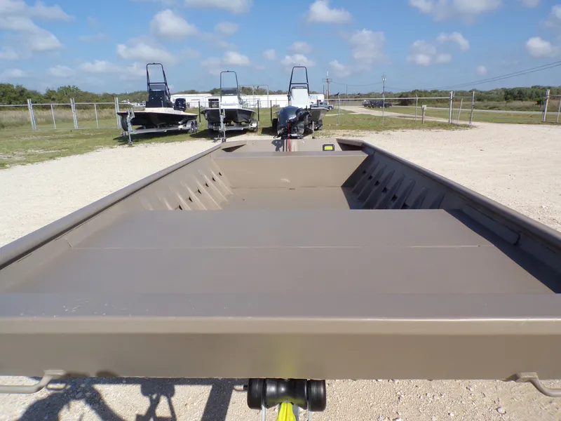 Slide: The Image of Weldcraft 1652 CDL FO boat 2026 on a trailer, sunny day. - 16