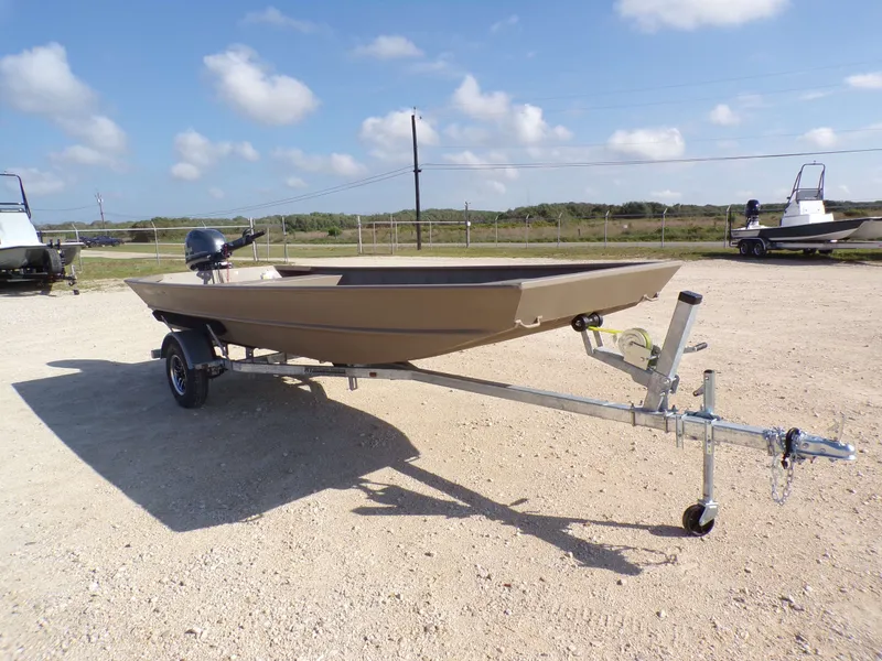 Slide: The Image of 2026 Weldcraft 1652 CDL FO boat on trailer outdoors. - 5