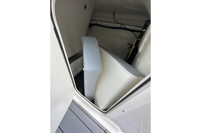 Slide: The Image of Interior storage compartment of 2023 Chaparral 23 Surf boat. - 20