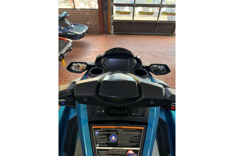 Slide: The Image of 2026 Yamaha WaveRunner FX Cruiser SVHO dashboard view in showroom setting. - 7