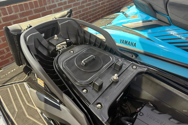 Slide: The Image of 2026 Yamaha WaveRunner FX Limited SVHO engine compartment, showcasing sleek design and advanced features. - 19
