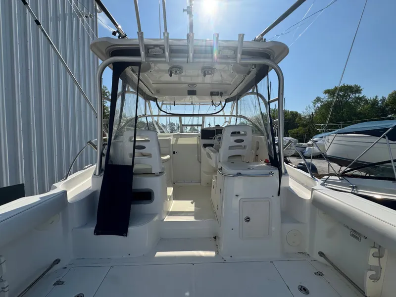 Slide: The Image of Interior view of a 2006 Boston Whaler 305 Conquest boat. - 18