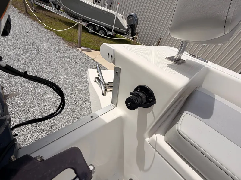 Slide: The Image of KenCraft Bay Rider 2060 boat, seat area detail, model year 2022. - 19