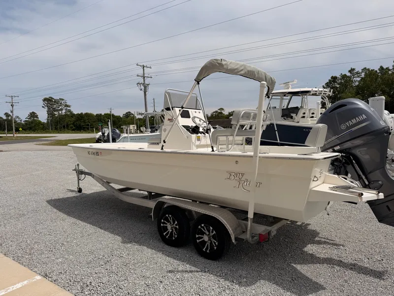 Slide: The Image of 2022 KenCraft Bay Rider 2060 boat on trailer with Yamaha engine. - 6