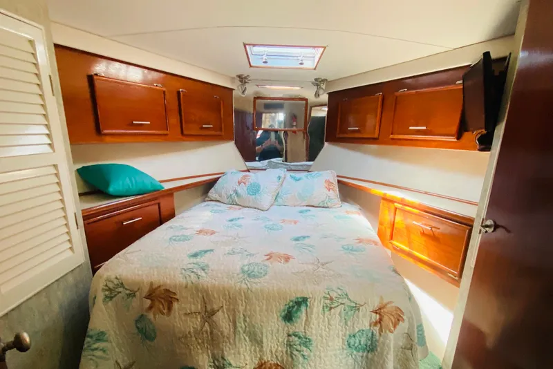 Slide: The Image of Master bedroom with connected bathroom.  - 17