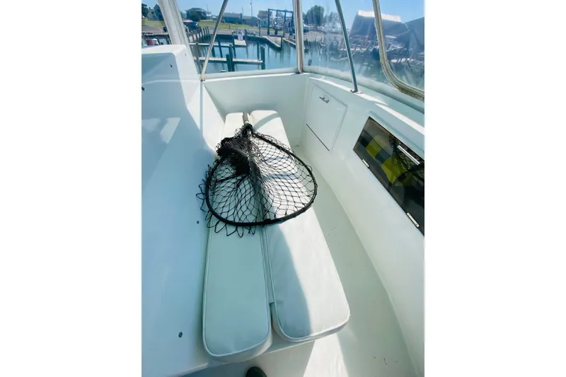 Slide: The Image of 1986 Ocean Yachts 48 Super Sport bridge seating - 25