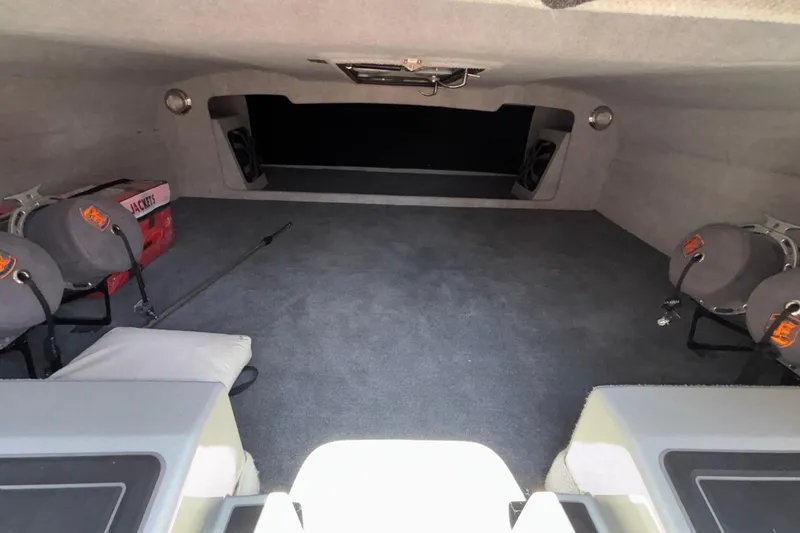 Slide: The Image of Interior of 2020 Eliminator 36 Daytona Coupe, featuring spacious cabin and seating. - 40