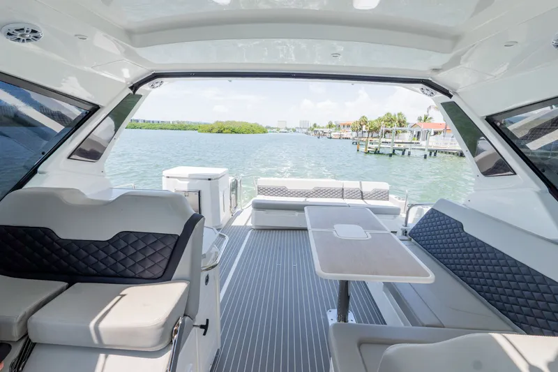 Slide: The Image of Interior of 2023 Aquila 36 Sport with water view. - 23