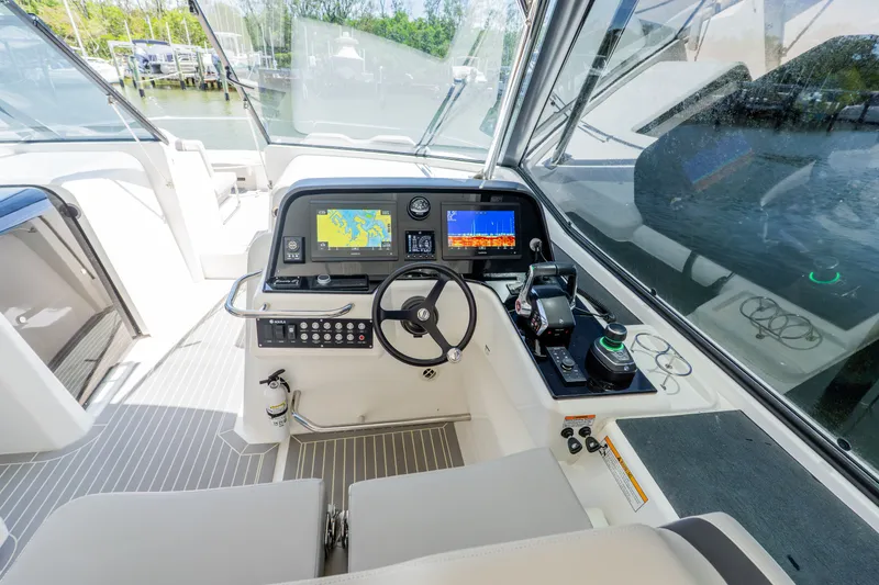 Slide: The Image of Cockpit of 2023 Aquila 36 Sport with modern navigation. - 25