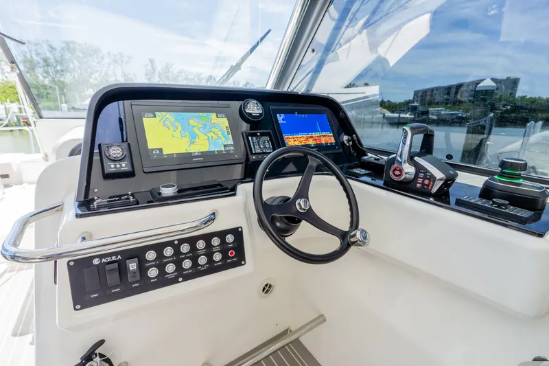 Slide: The Image of Aquila 36 Sport 2023 helm with navigation system. - 26