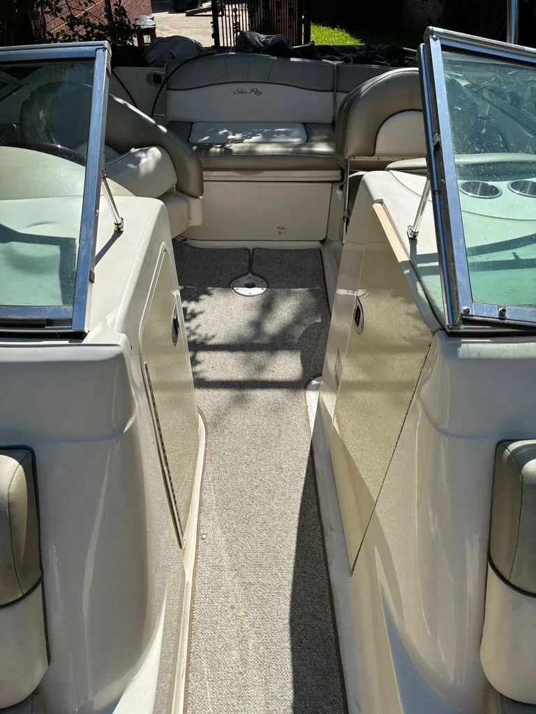 Slide: The Image of Interior of a 2005 Sea Ray 200 Sundeck boat. - 2