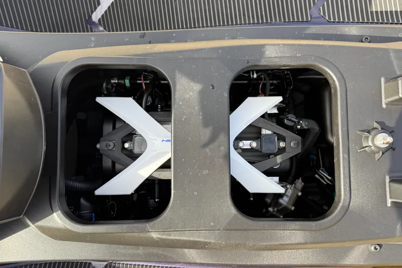 Slide: The Image of Engine compartment of 2026 Yamaha WaveRunner VX Cruiser HO, showcasing internal components. - 24