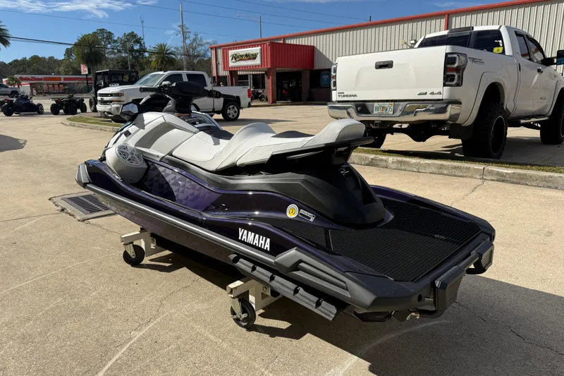Slide: The Image of 2026 Yamaha WaveRunner VX Cruiser HO parked outdoors, showcasing sleek design and modern features. - 8