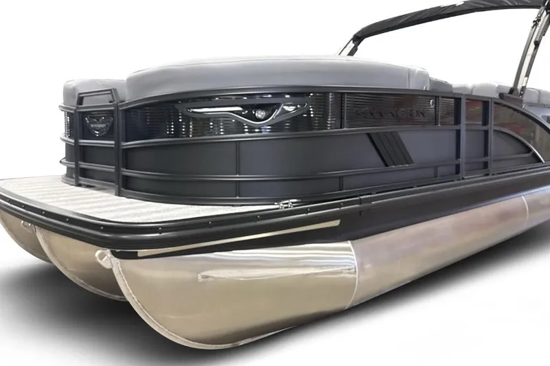Slide: The Image of 2026 Bennington 22 M Swingback pontoon boat with sleek design and modern features. - 4