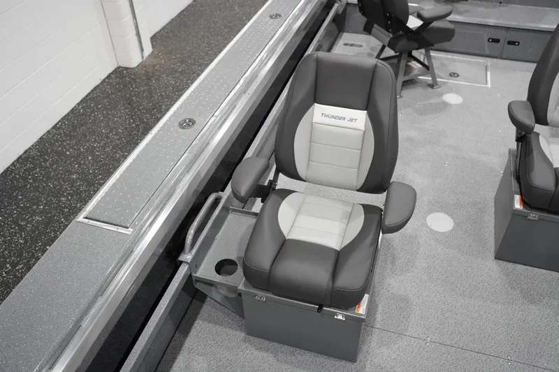 Slide: The Image of 2026 Thunder Jet 209 Rush OT boat interior with comfortable seating and modern design. - 41