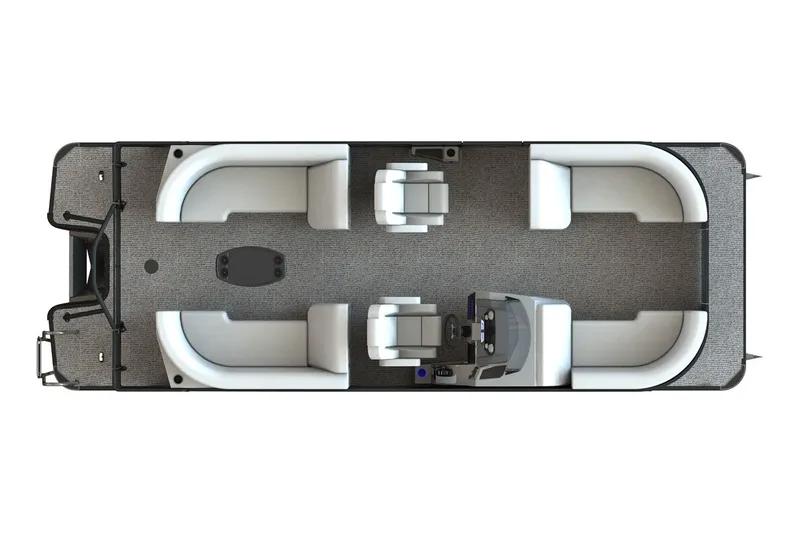 Slide: The Image of Manufacturer Provided Image: Top view of 2026 Starcraft SLS 3 R pontoon boat interior layout. - 19