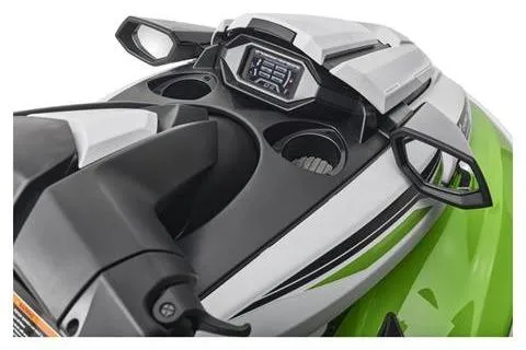 Slide: The Image of 2021 Yamaha WaveRunner FX Cruiser HO dashboard and controls, featuring sleek design and vibrant green accents. - 5