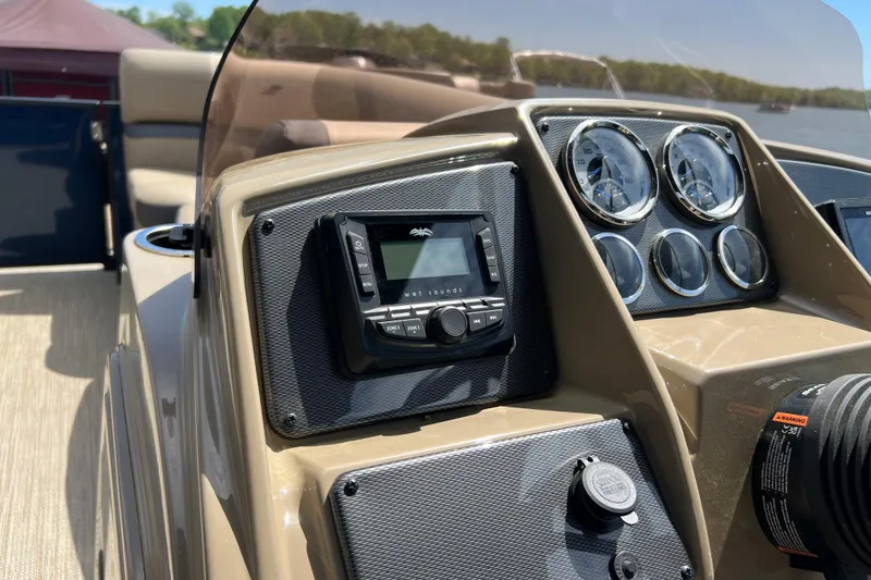 Slide: The Image of Dashboard of 2026 Starcraft EXS 3 R DH boat with gauges and controls. - 15