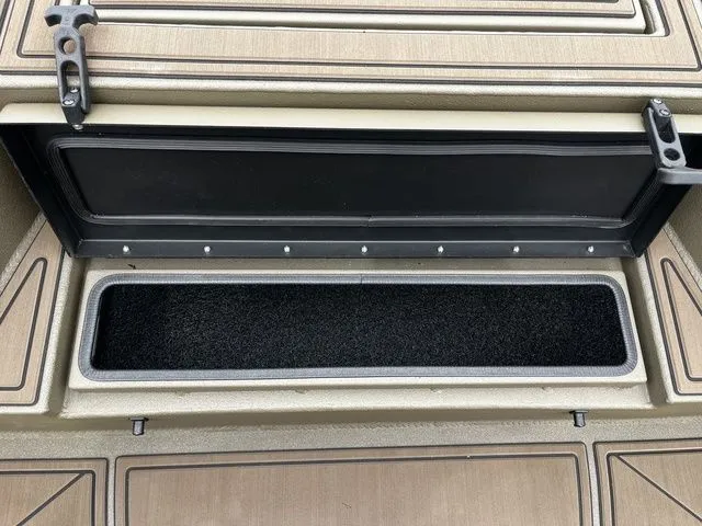 Slide: The Image of Thor LH1900CC boat storage compartment with open lid, 2026 model. - 23