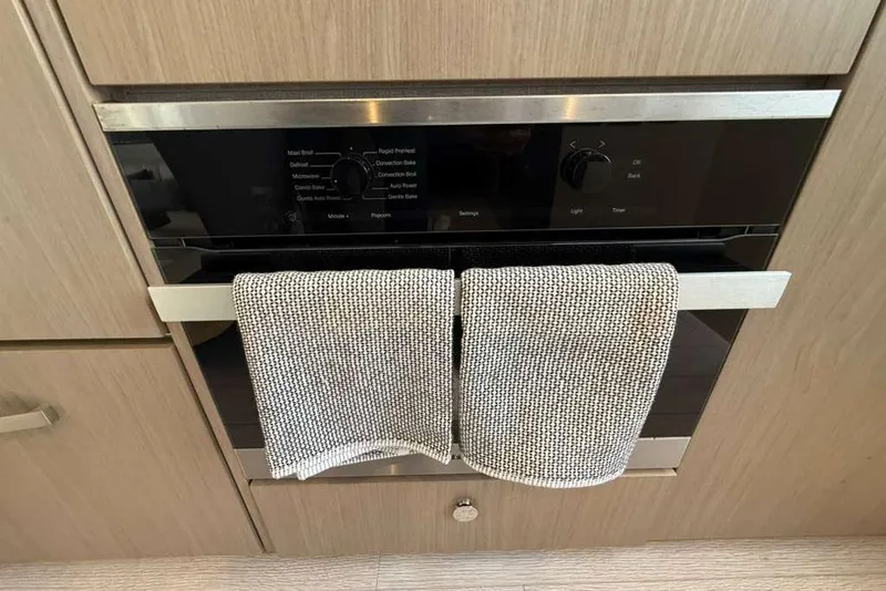 Slide: The Image of Modern kitchen oven with towel, Azimut Fly 50 yacht, 2022 model. - 20