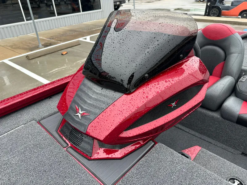 Slide: The Image of Vexus AVX1880 2025 with red design and raindrops. - 23