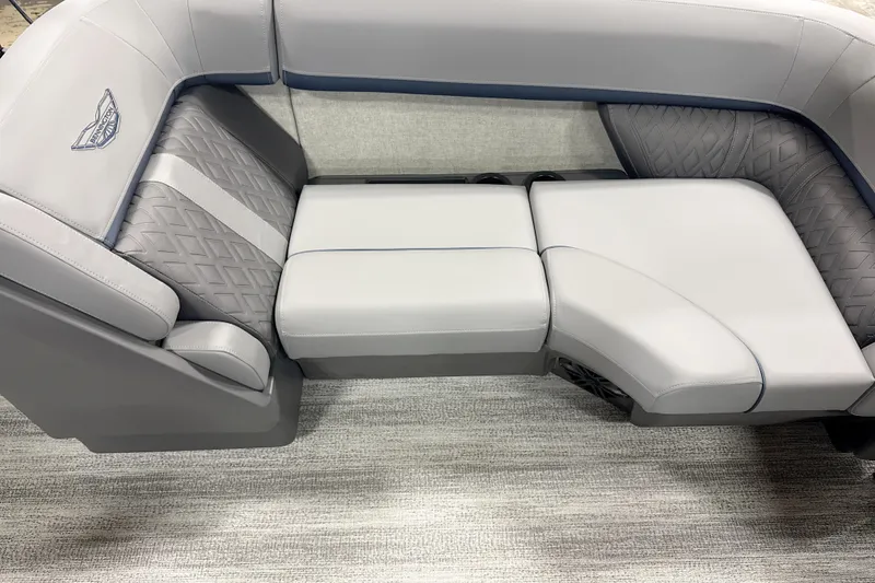 Slide: The Image of Luxurious seating on the 2026 Bennington 22 M Open Fastback Quad Bench boat. - 10