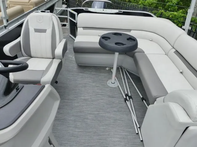Slide: The Image of Interior of a 2022 Godfrey Pontoons Sweetwater Xperience 2286 FX with seating. - 11