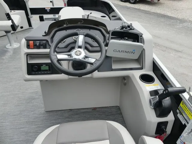 Slide: The Image of 2022 Godfrey Pontoons Sweetwater Xperience 2286 FX helm with Garmin navigation. - 9